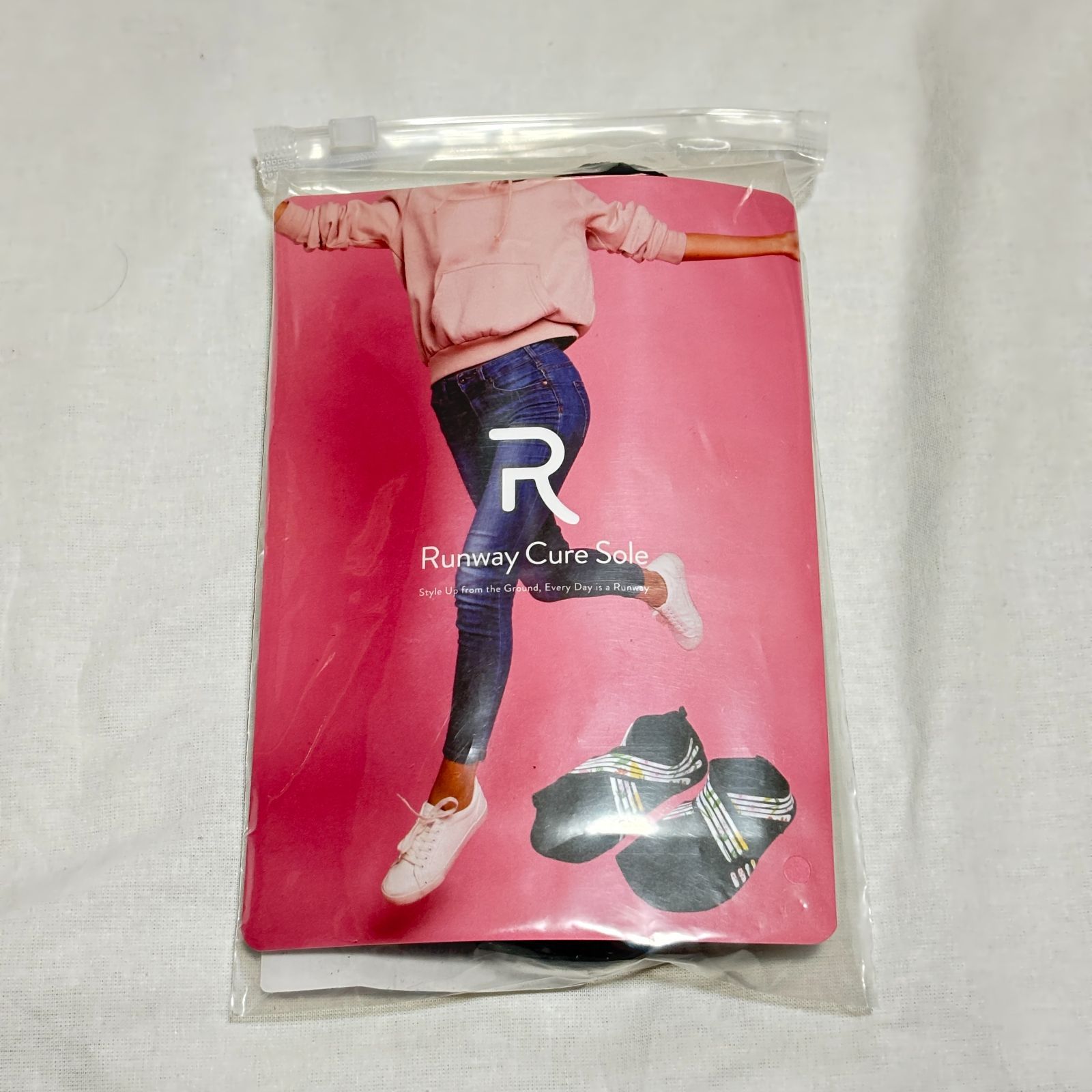 Runway Cure Sole ランウェイキュアソール M 22.5～23.5cm ブラック 花