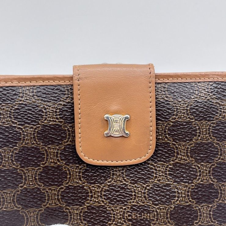 CELINE（セリーヌ） マカダム柄 トリオンフ ヴィンテージ 二つ折り財布