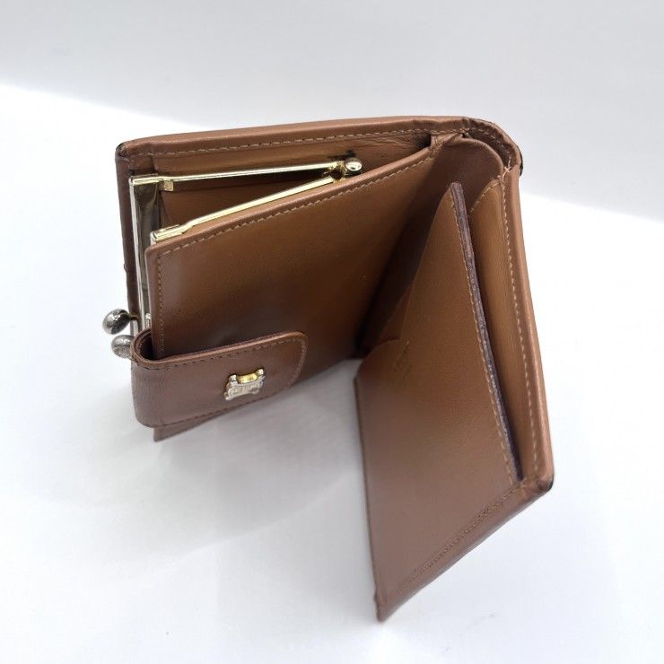 ◆美品/がま口◆CELINE 長財布 二つ折り財布 マカダム柄 トリオンフ CELINE（セリーヌ） マカダム柄 トリオンフ ヴィンテージ 二つ折り財布