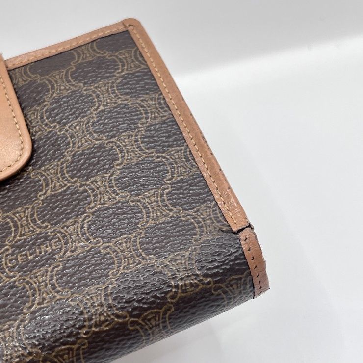CELINE（セリーヌ） マカダム柄 トリオンフ ヴィンテージ 二つ折り財布