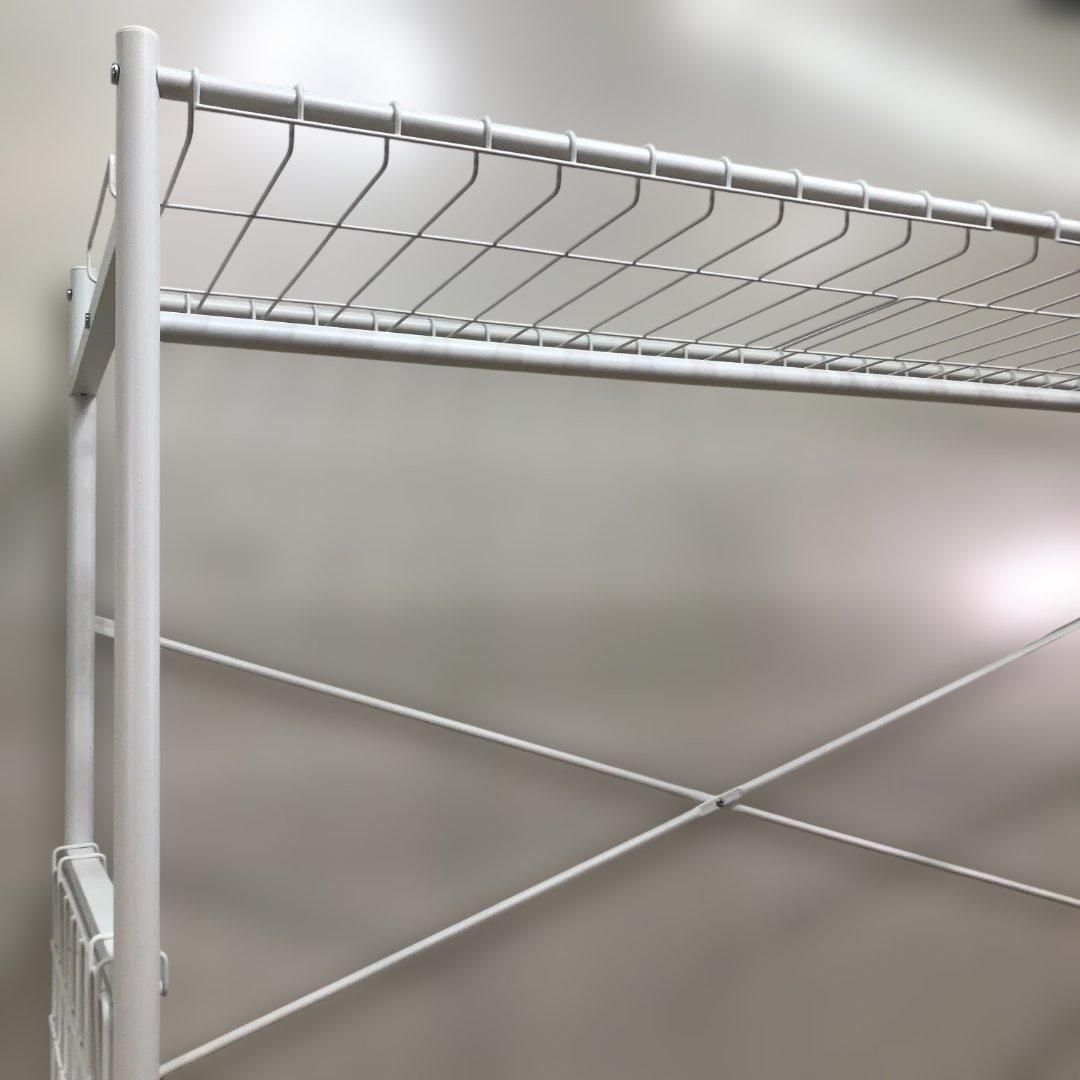 ニトリ オープンクローゼット BN001 126cm ホワイト ハンガーラック 