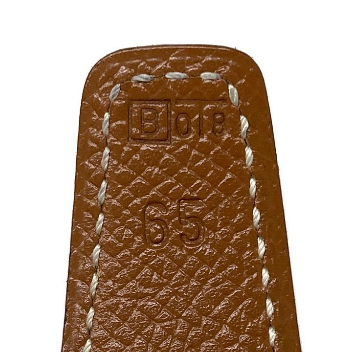 エルメス コンスタンス ベルト 65 ブラック×ブラウン シルバー金具