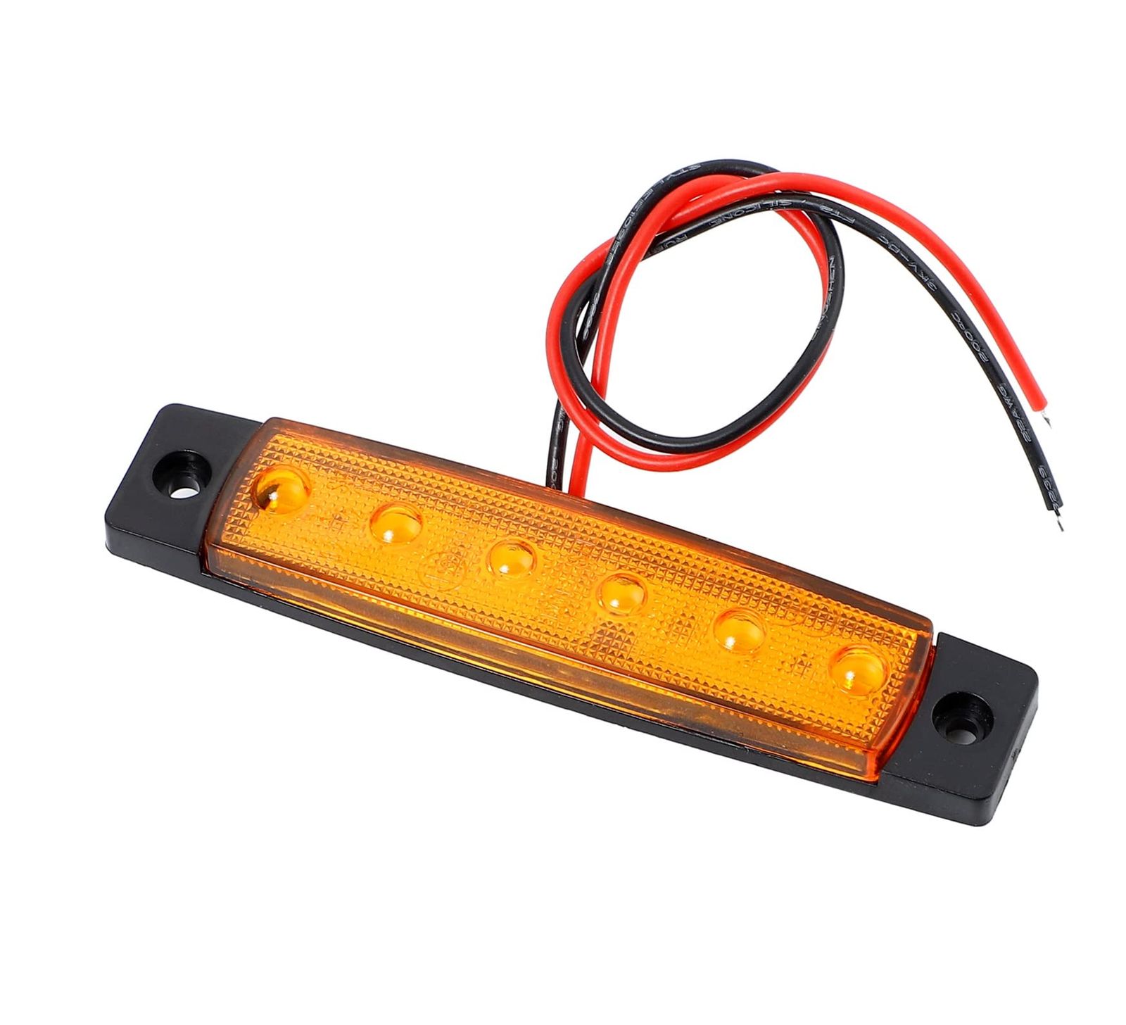 24V車用 LED サイドマーカー ランプ 6連 汎用 10個セット トラック 