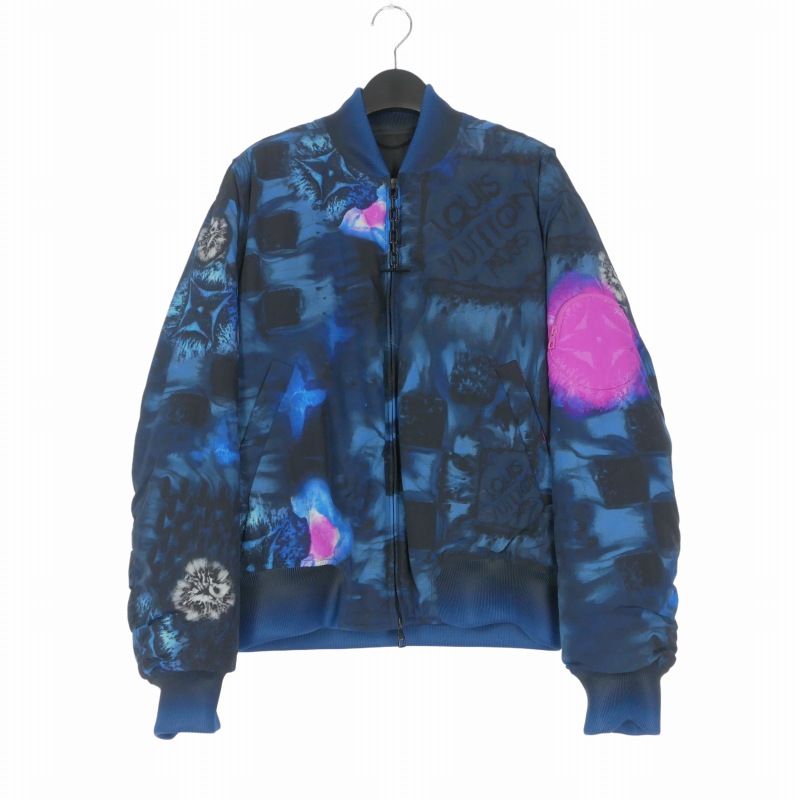 【極美品/21AW/38】LOUIS VUITTON ルイヴィトン ジャケット ルイヴィトン LOUIS VUITTON 21AW ダミエソルト 総柄 ボンバー