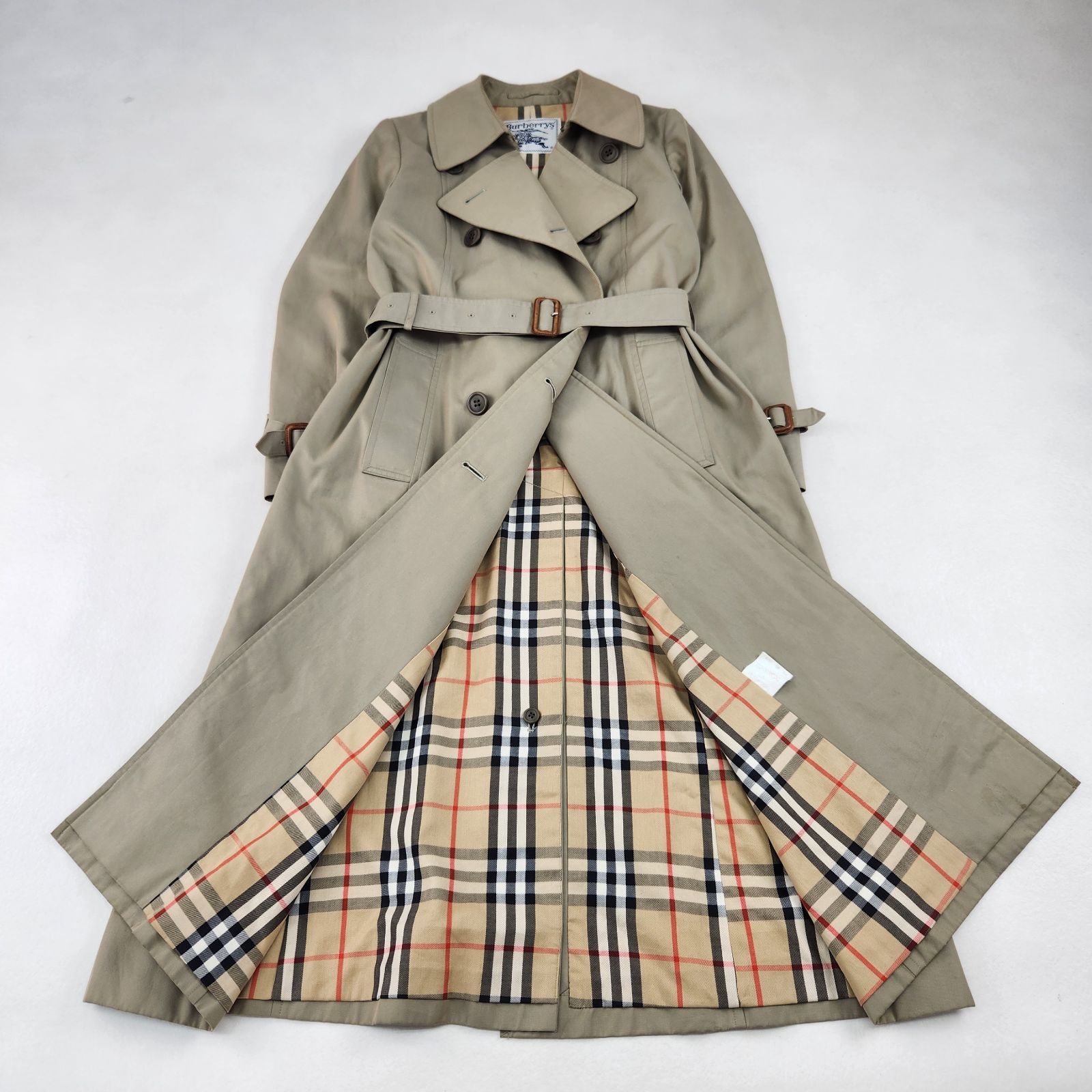 BURBERRY トレンチコート バーバリーズ vintage マキシ丈 白タグ