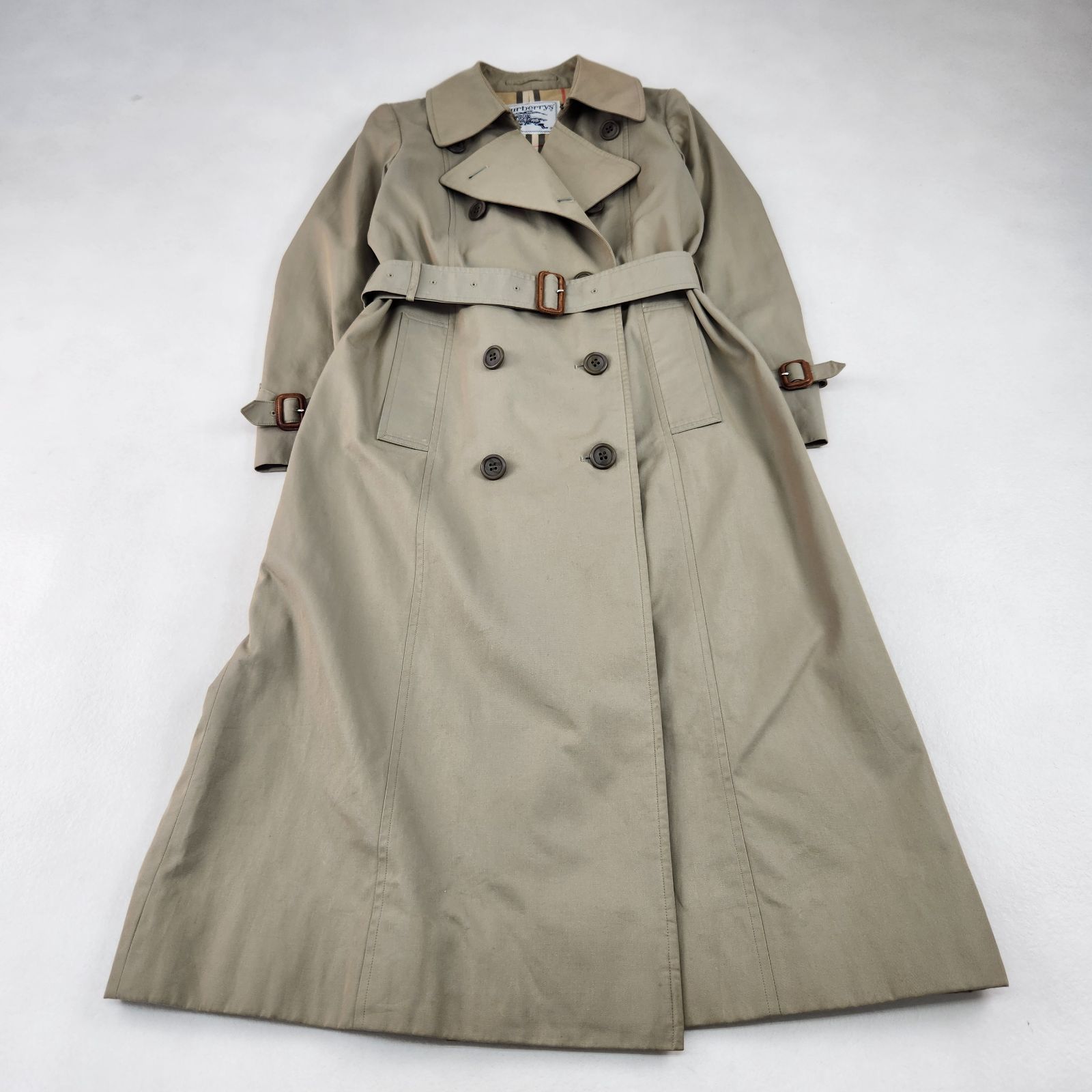BURBERRY トレンチコート バーバリーズ vintage マキシ丈 白タグ