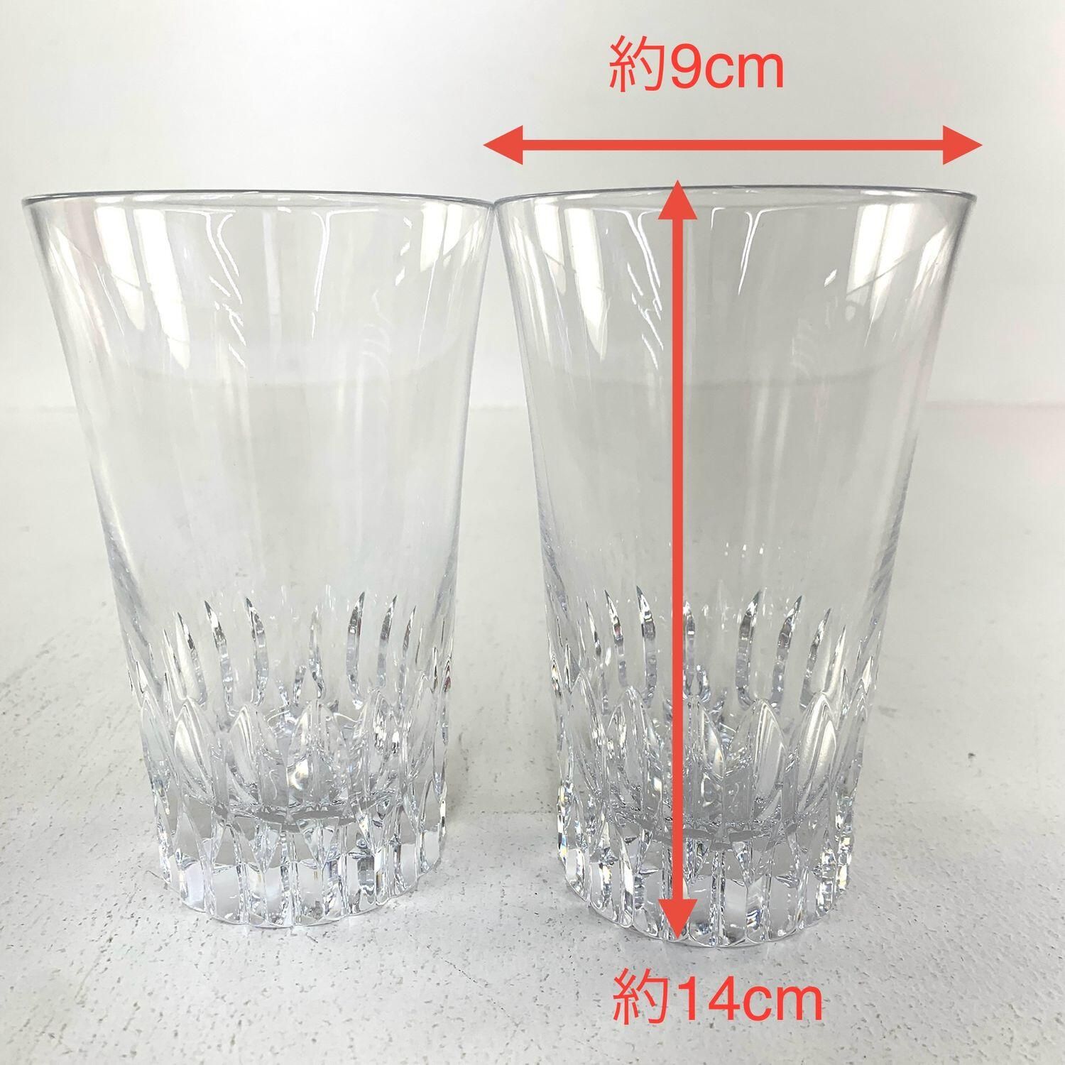 ☆加古川物流】中古 Baccarat バカラ クリスタルカット グラス ペア 2 