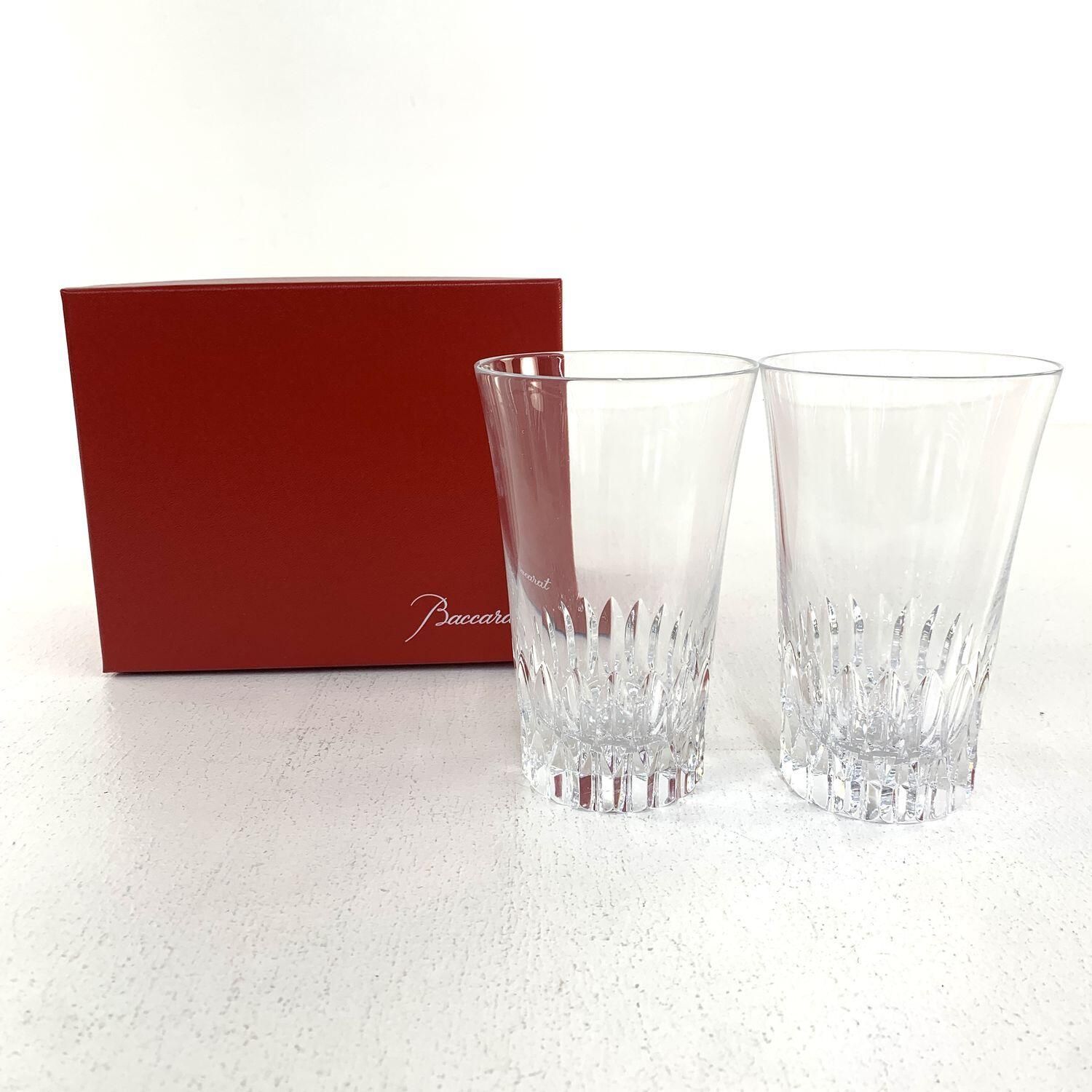 ☆加古川物流】中古 Baccarat バカラ クリスタルカット グラス ペア 2 