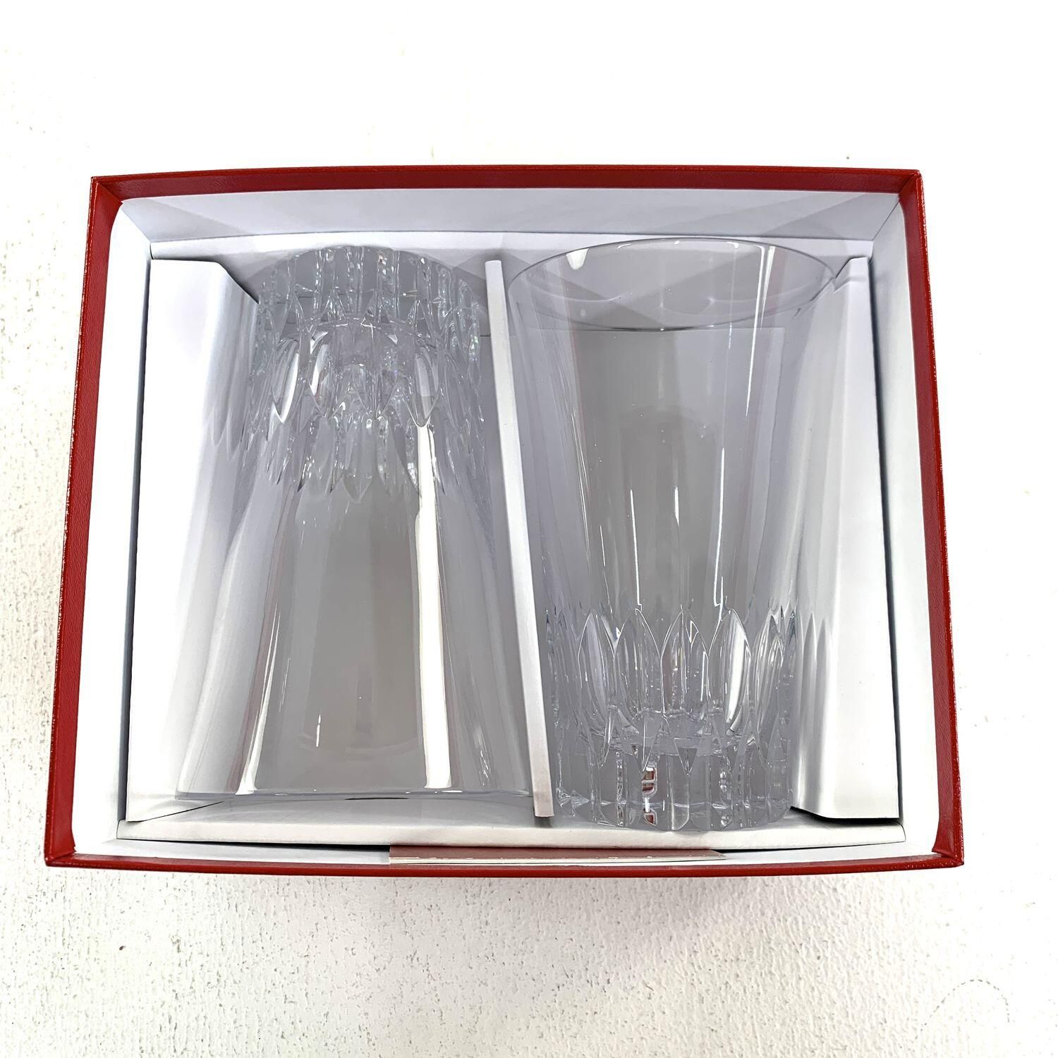 ☆加古川物流】中古 Baccarat バカラ クリスタルカット グラス ペア 2 