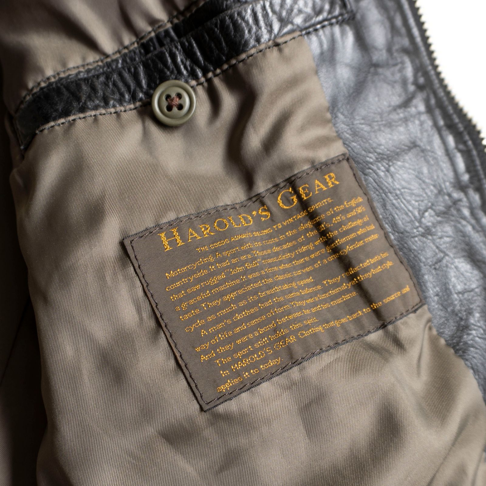 雰囲気抜群】HAROLDS GEAR【エイジング加工 ホースレザー ジャケット