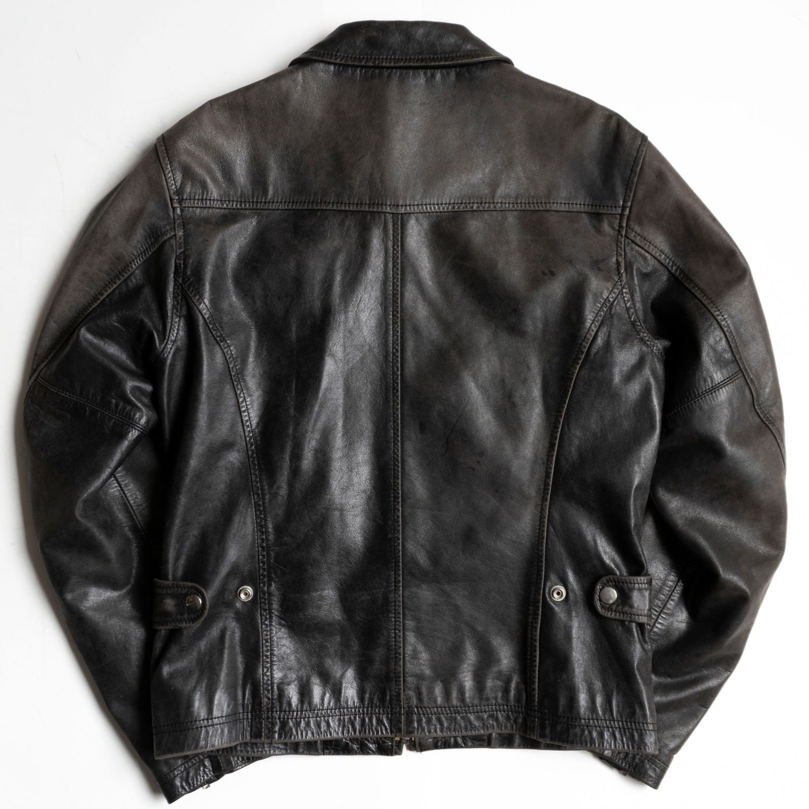 雰囲気抜群】HAROLDS GEAR【エイジング加工 ホースレザー ジャケット