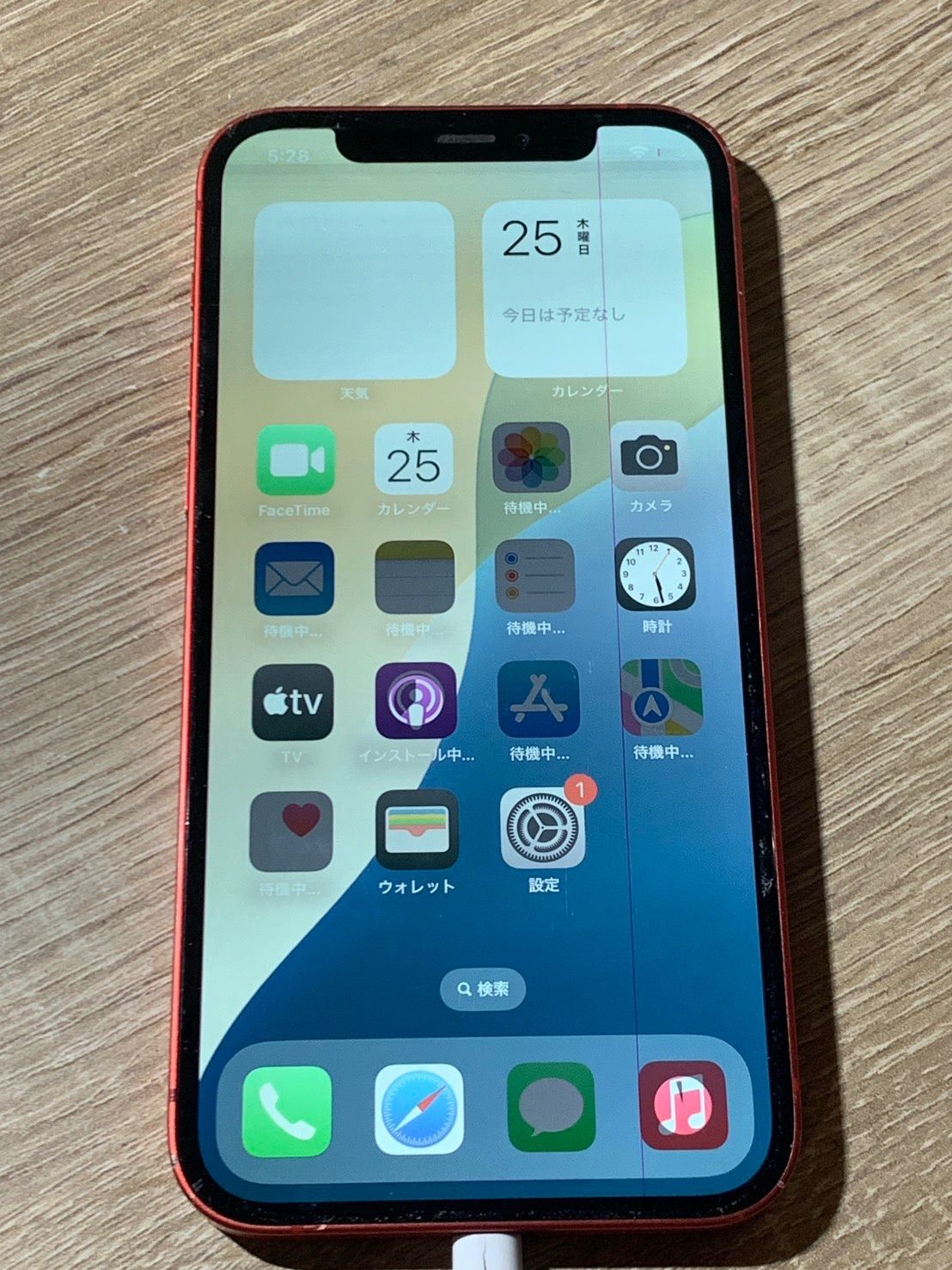 iPhone 12 64GB ジャンク品 レッド - メルカリ