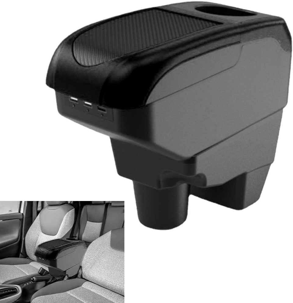 【RUIYA】トヨタ新型ヤリス専用アームレスト 新型ヤリス コンソールボックス 取付簡単 小物入れ 新型ヤリス 肘掛け 肘置き コンソール収納アームレスト 疲労軽減 車種専用設計 (ブラック)pms fbdac698