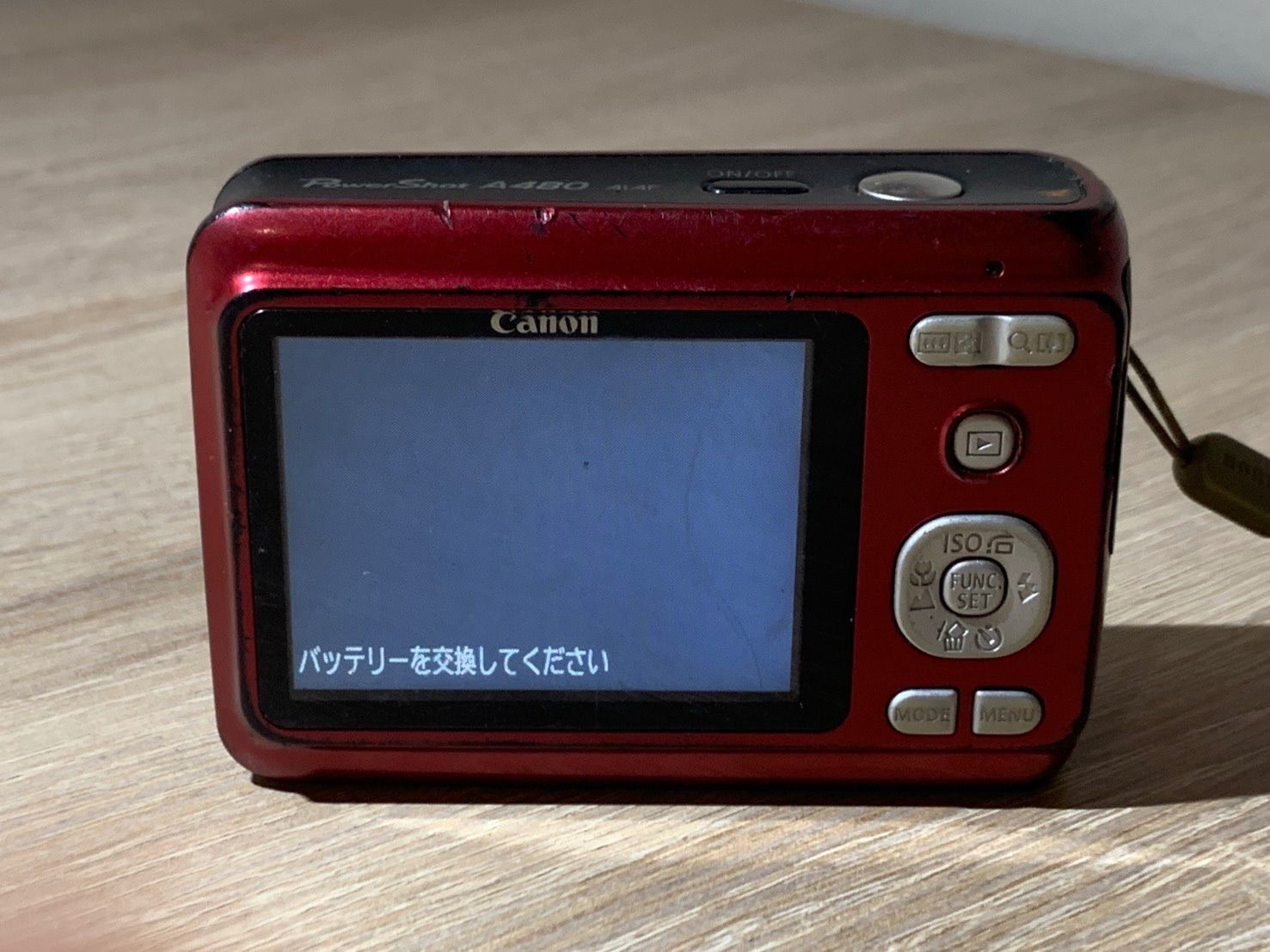 2067 Canon PowerShot A480 レッド ジャンク品 デジカメ【コ】 - メルカリ