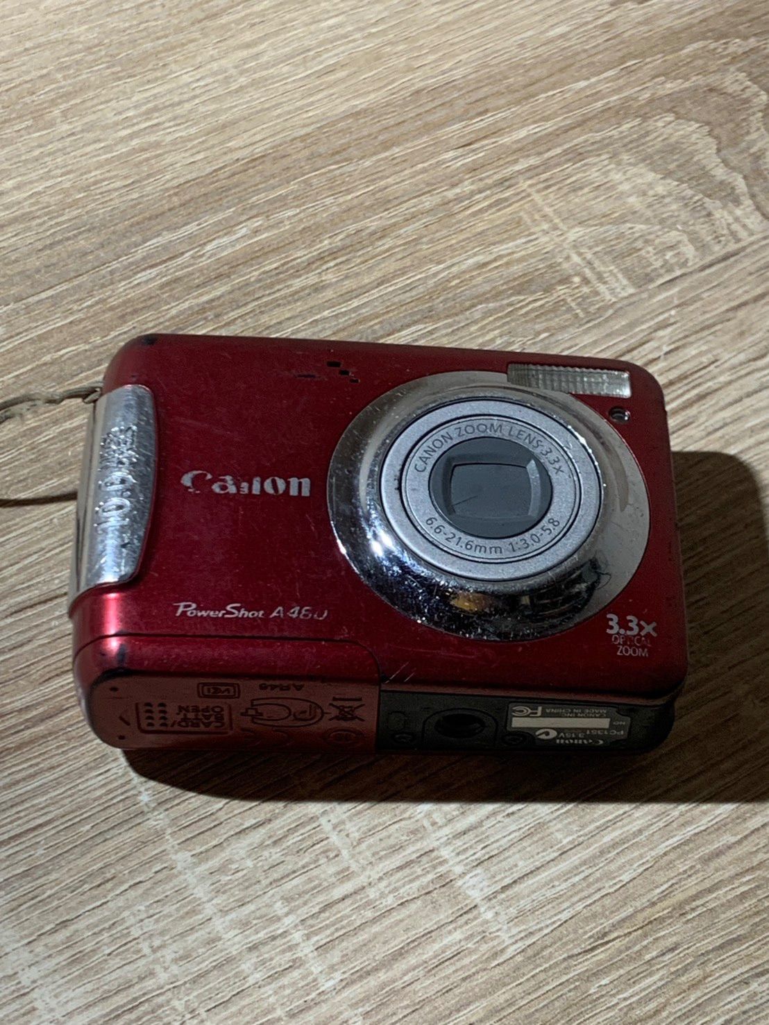 2067 Canon PowerShot A480 レッド ジャンク品 デジカメ【コ】 - メルカリ