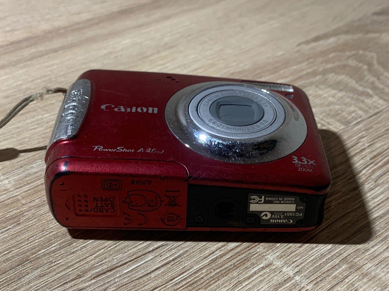 2067 Canon PowerShot A480 レッド ジャンク品 デジカメ【コ】 - メルカリ