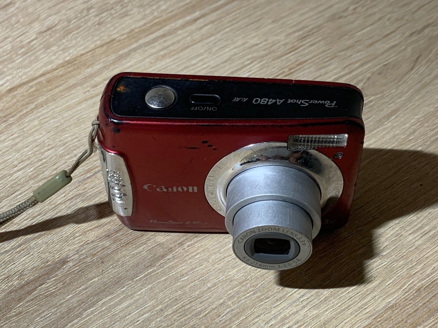 2067 Canon PowerShot A480 レッド ジャンク品 デジカメ【コ】 - メルカリ
