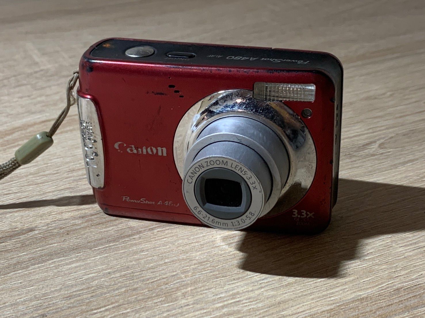 2067 Canon PowerShot A480 レッド ジャンク品 デジカメ【コ】 - メルカリ