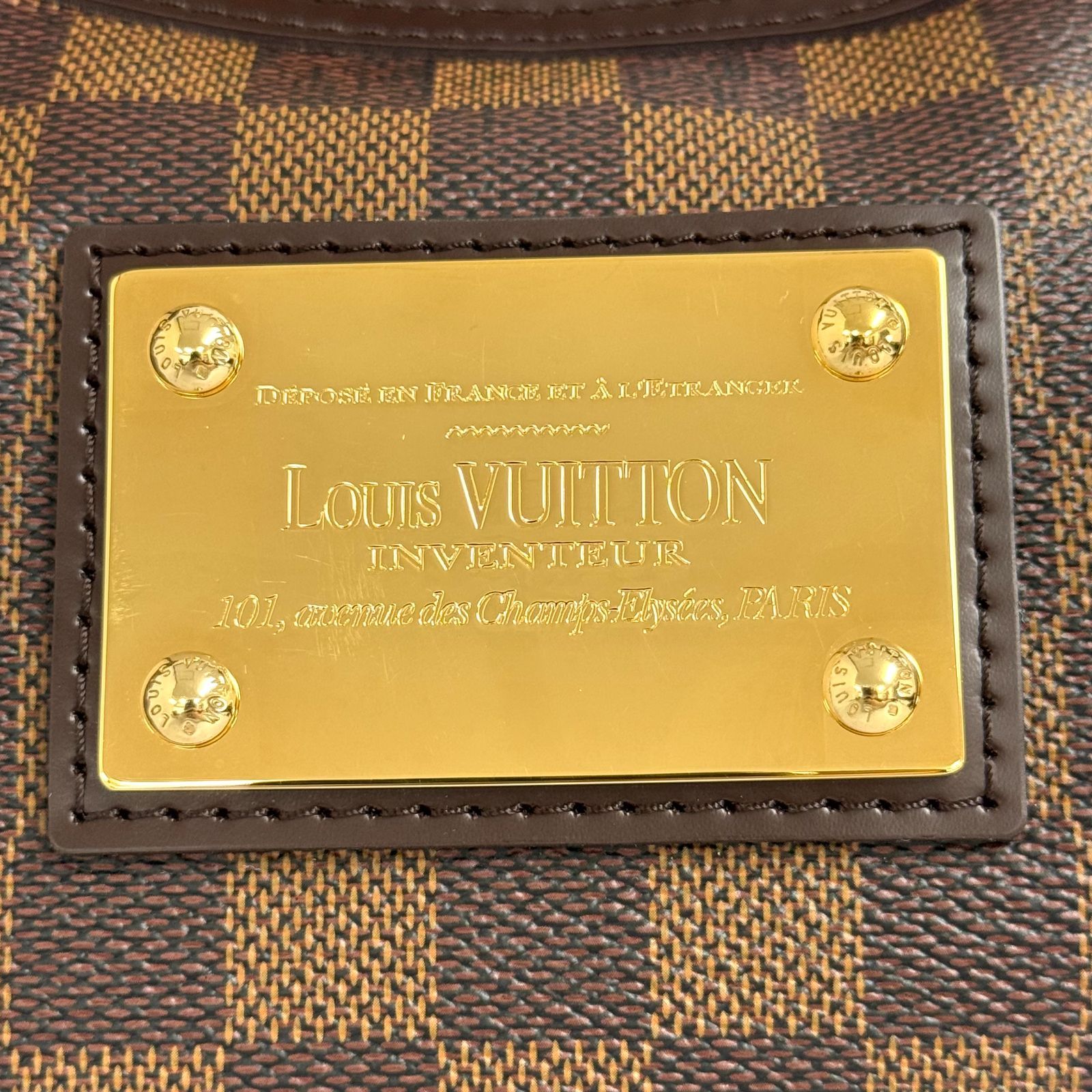 収納力も魅力/美品】LOUIS VUITTON ルイヴィトン ダミエ・エベヌ