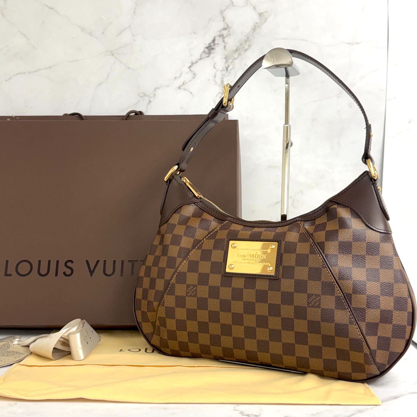 収納力も魅力/美品】LOUIS VUITTON ルイヴィトン ダミエ・エベヌ