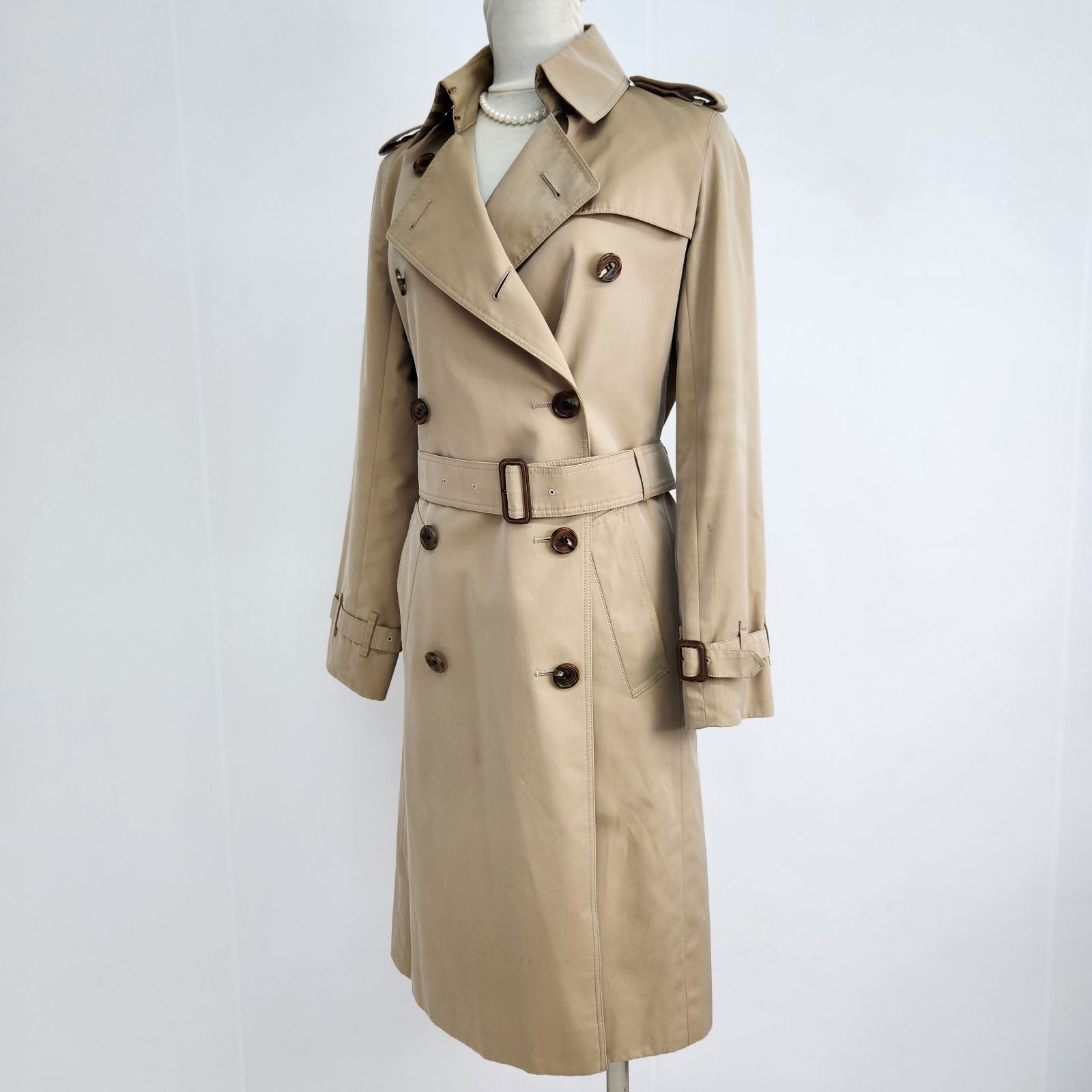 BURBERRY LONDON トレンチコート バーバリーロンドン ロング丈 ハニー