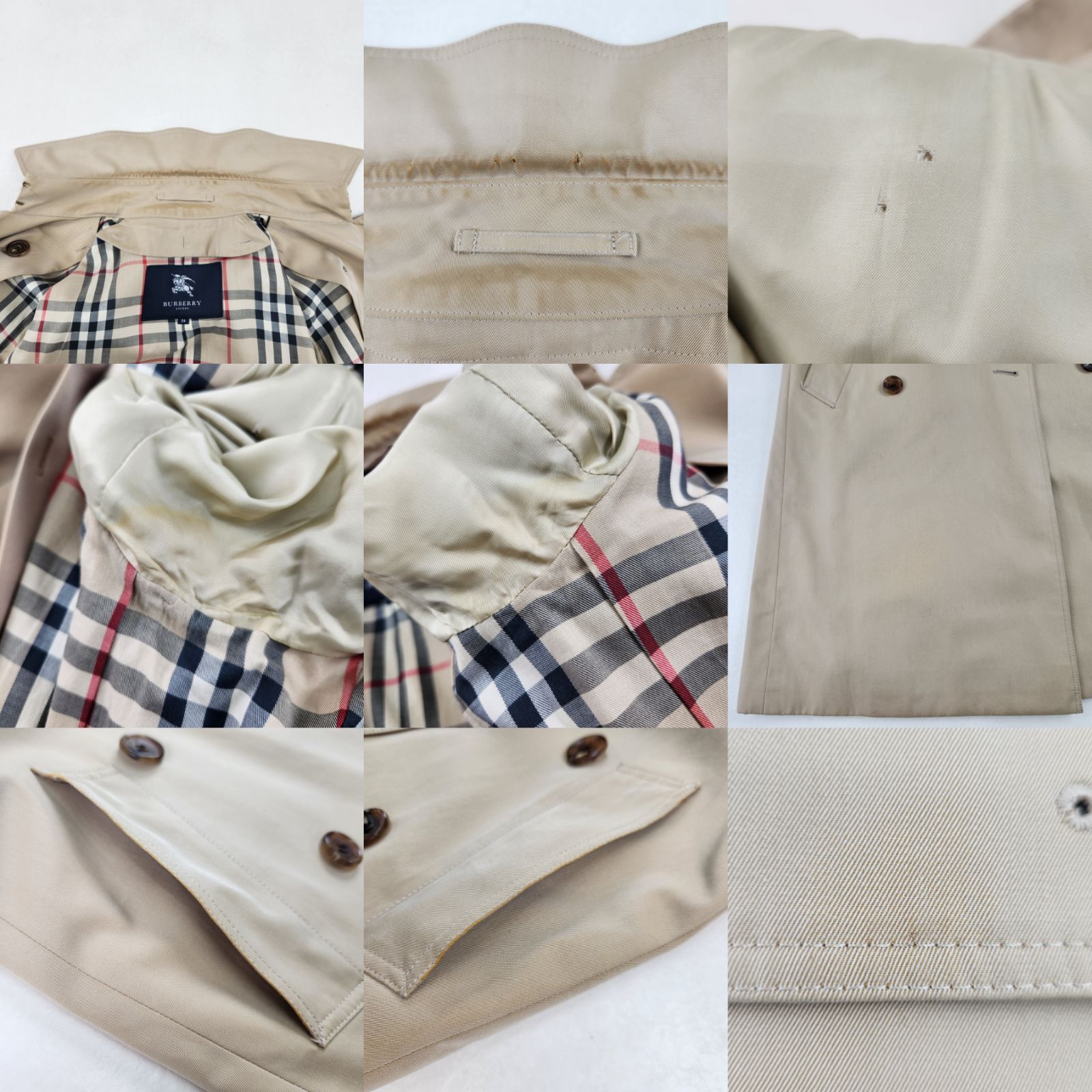 BURBERRY LONDON トレンチコート バーバリーロンドン ロング丈 ハニー