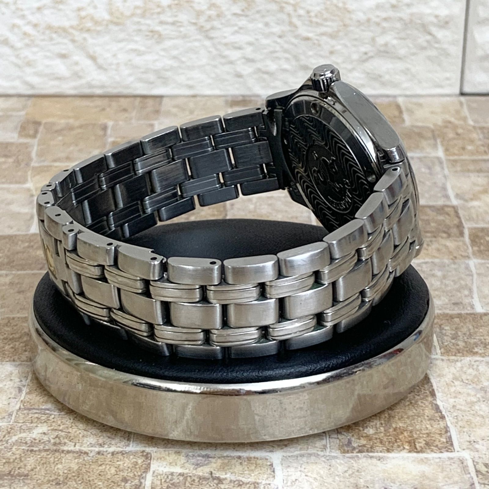 OMEGA】 シーマスター 120m クォーツ 防水 ブルー 文字盤 美 オメガ