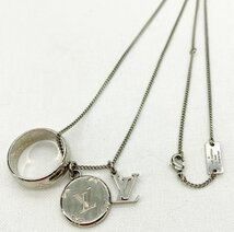 LOUIS VUITTON ルイヴィトン ロゴネックレス リング M62485