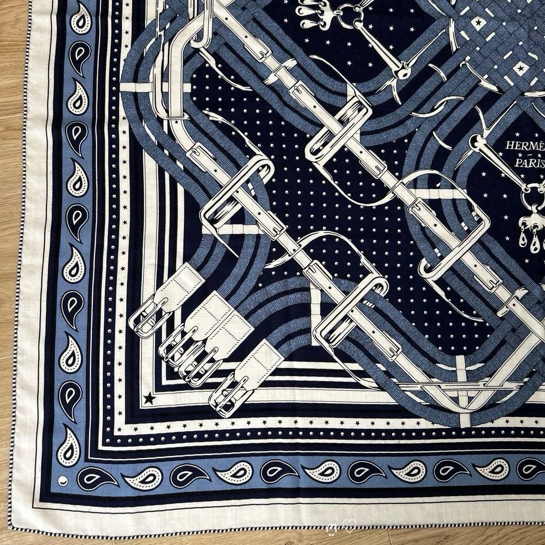 HERMESエルメス カレジェアン140 馬銜バンダナ カシシル 26SS最新作