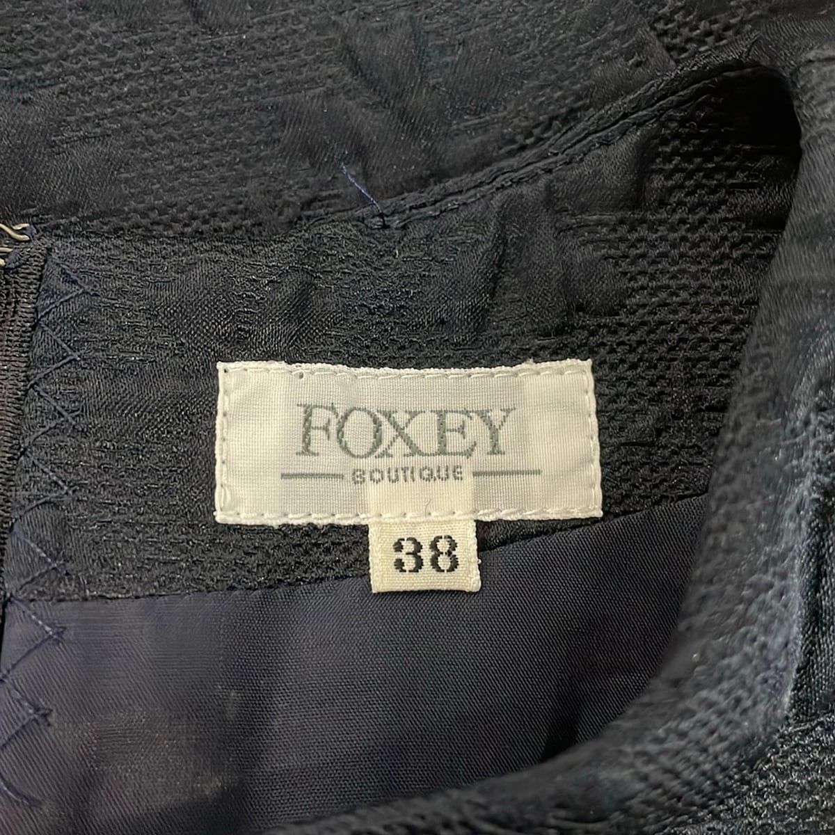 フォクシーブティックライン38 FOXEY(フォクシー) ワンピース サイズ38 M レディース美品 - ダーク
