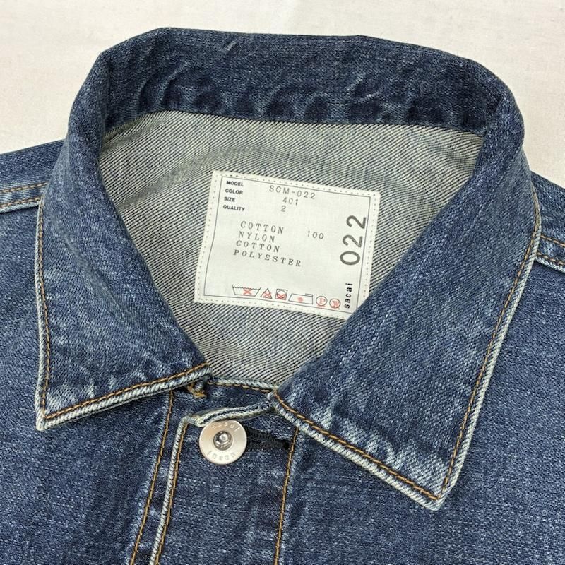 サカイ 21AW Denim × MA-1 Jacket デニム ナイロン ドッキング 再構築