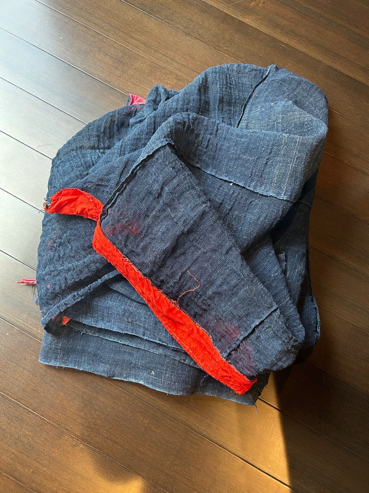 Kayaのれん』 蚊帳 3連 古布 麻 大正昭和 レトロ ハンドメイド - メルカリ