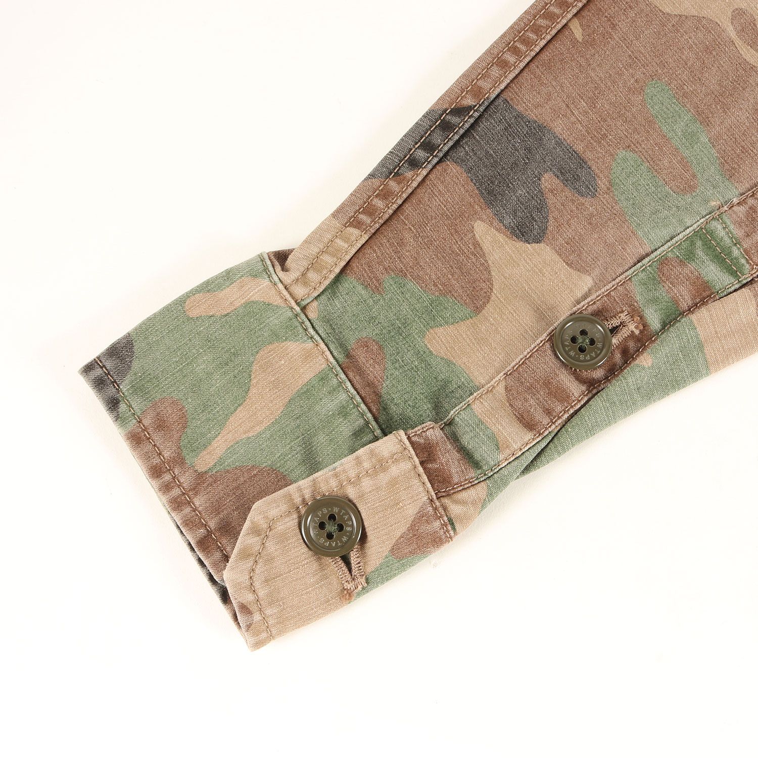 美品】WTAPS ダブルタップス シャツ 迷彩 サイズ:S ウッドランドカモ
