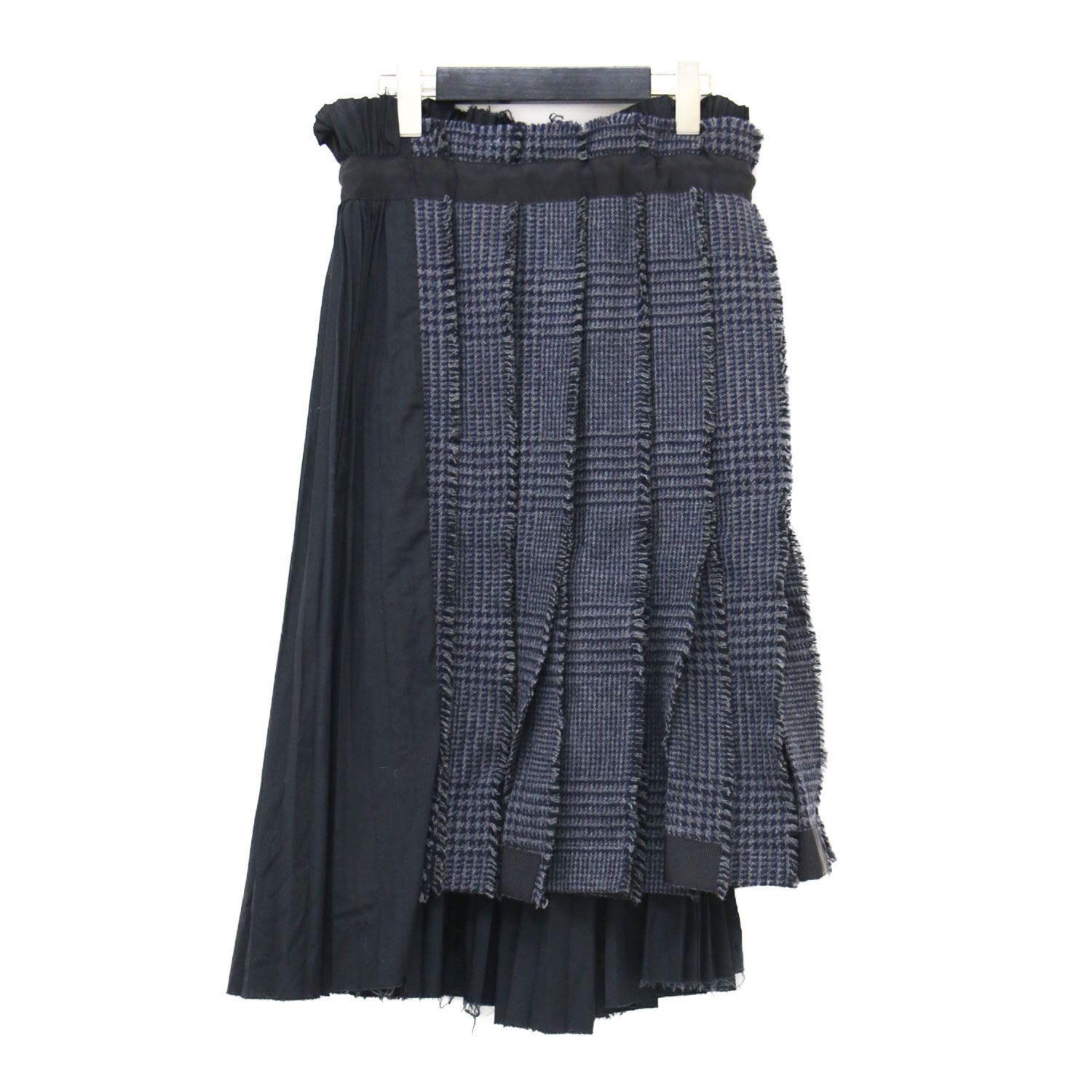 Sacai サカイ スカート グレー ネイビー ブラック サイズ:2(M