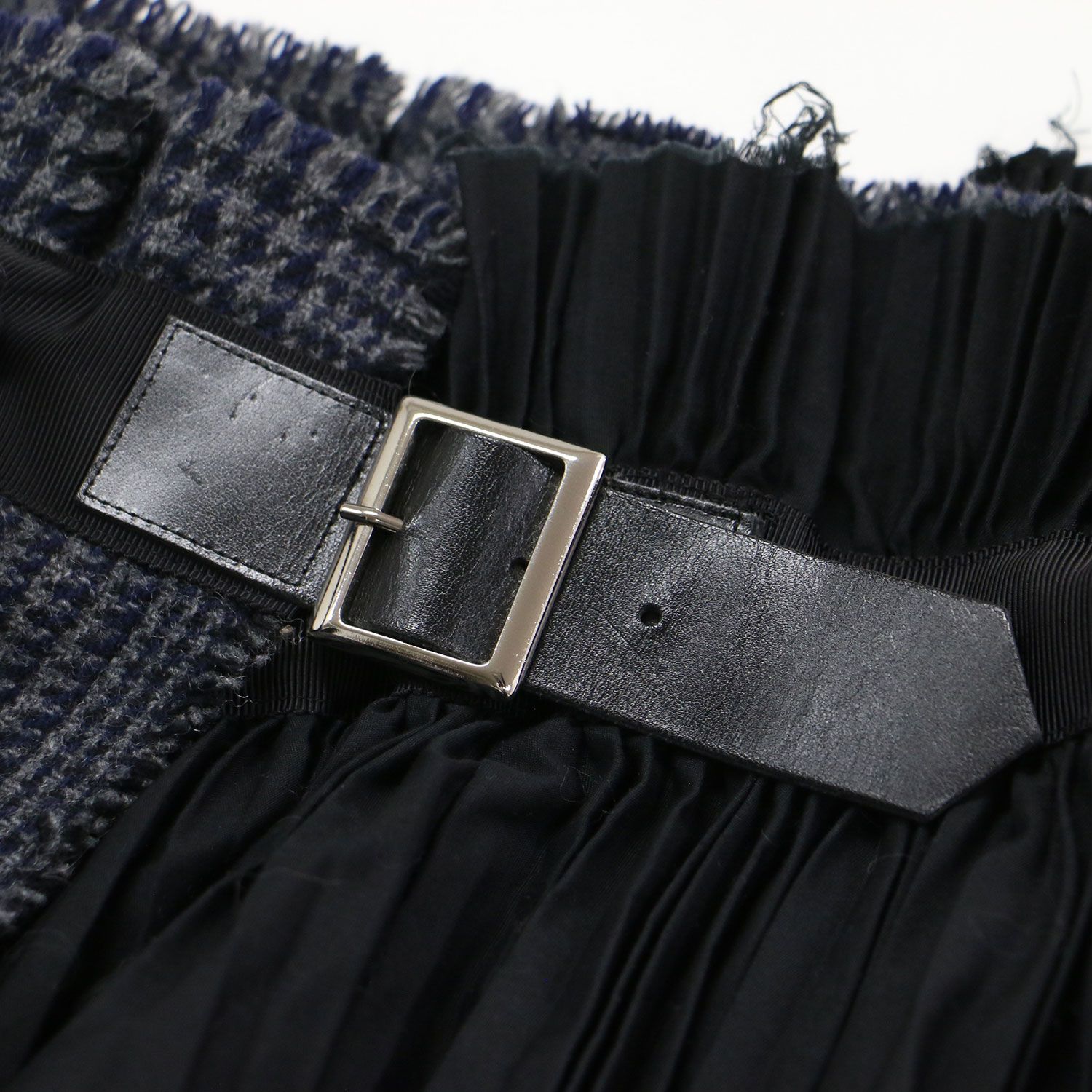 Sacai サカイ スカート グレー ネイビー ブラック サイズ:2(M