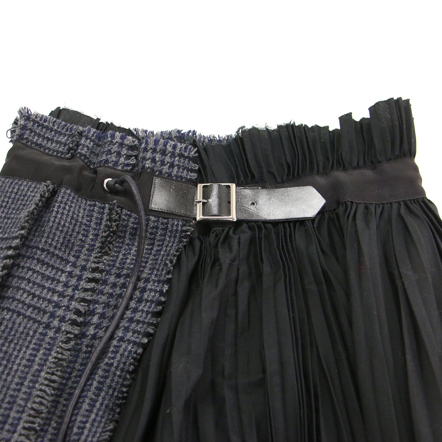 Sacai サカイ スカート グレー ネイビー ブラック サイズ:2(M