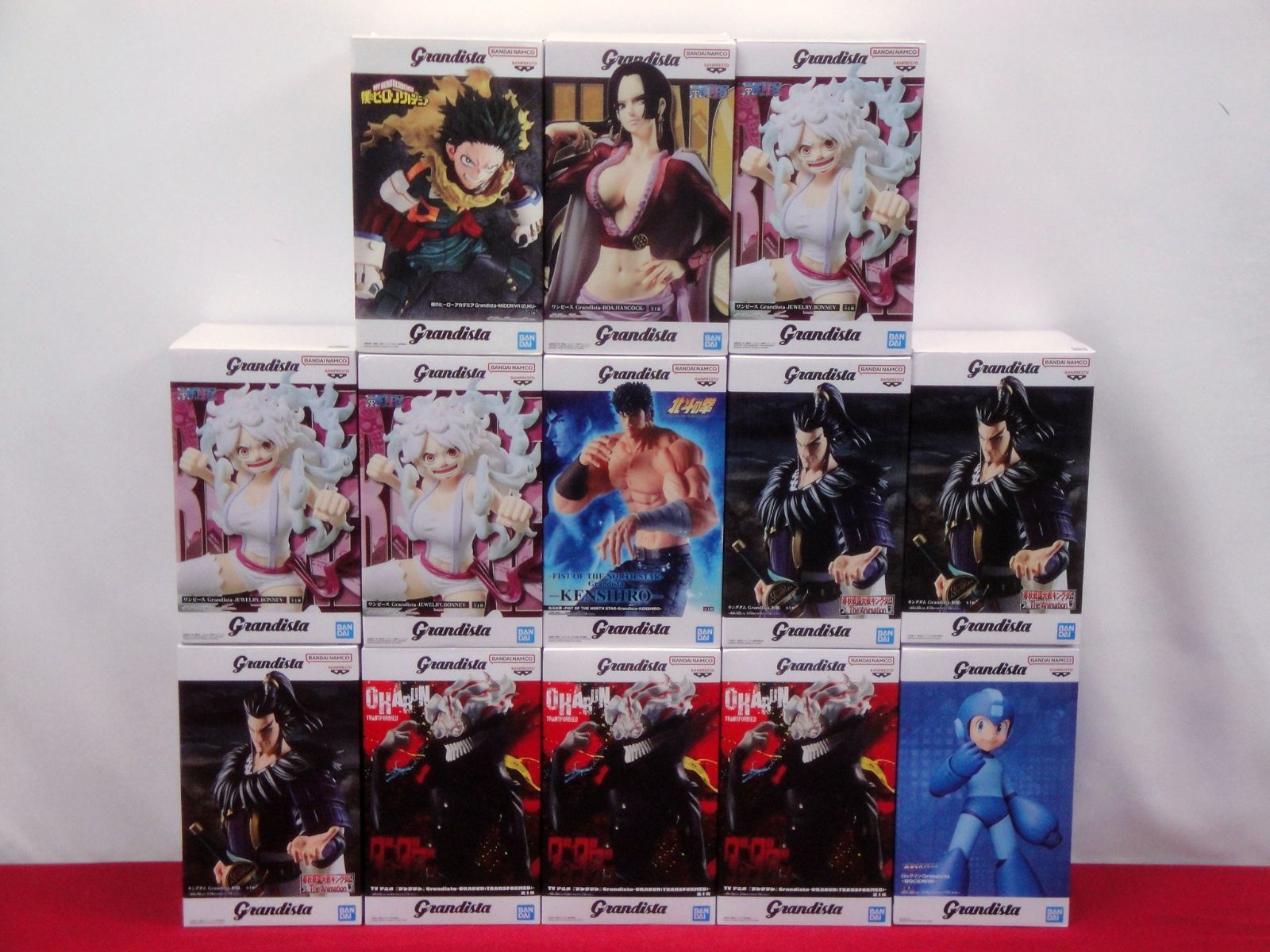grandista　9体セット　ナルト　ハンコック　ロックマン　他　フィギュア カメ】【未開封品】緑谷出久 ハンコック ボニー ケンシロウ 桓騎