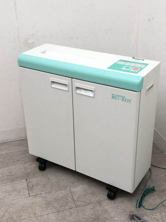 【中古品】明光商会 MSシュレッダーシリーズ シュレッダー MSV-D31C ホワイト