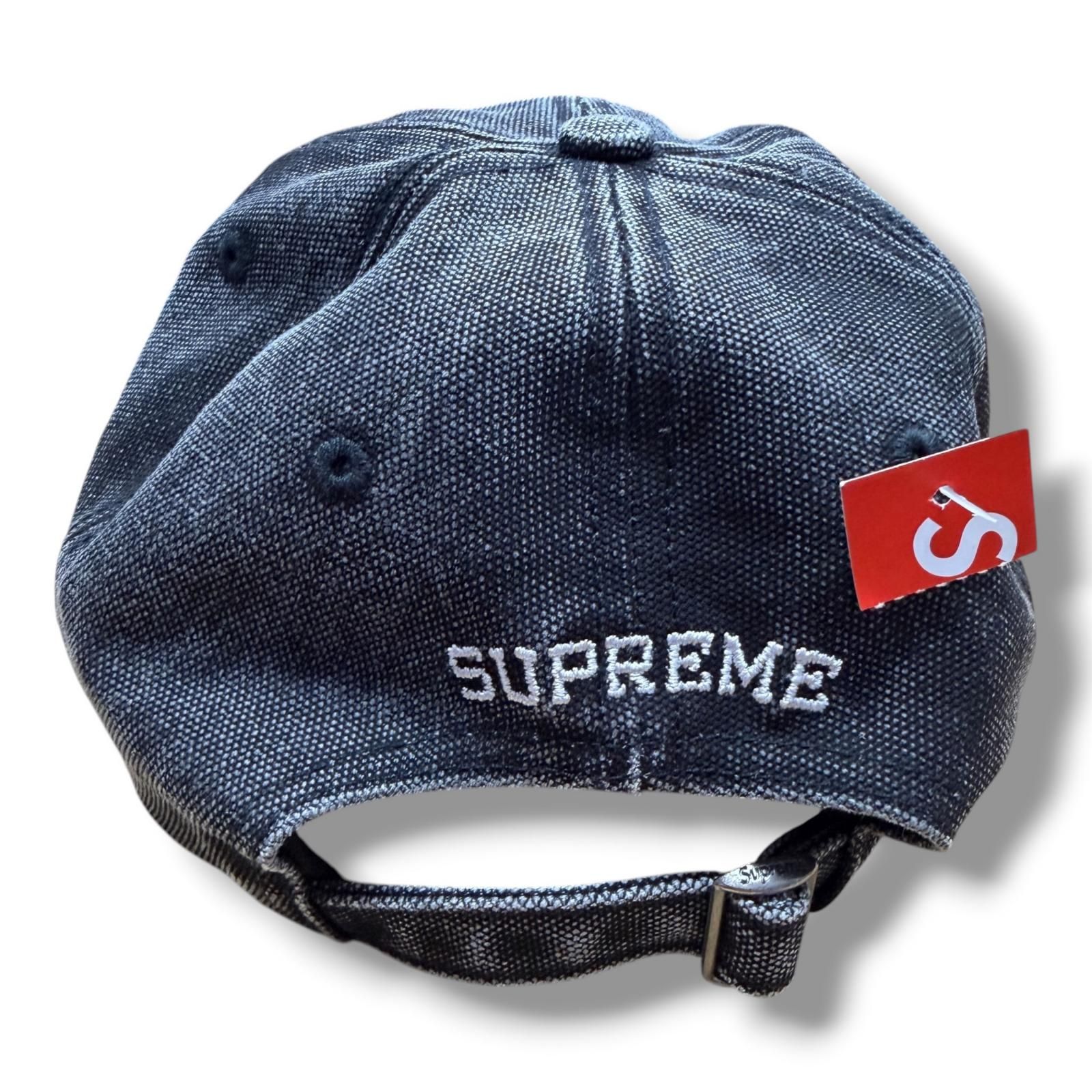 Supreme Pigment Coated S Logo 6-Panel Sロゴ デニム キャップ