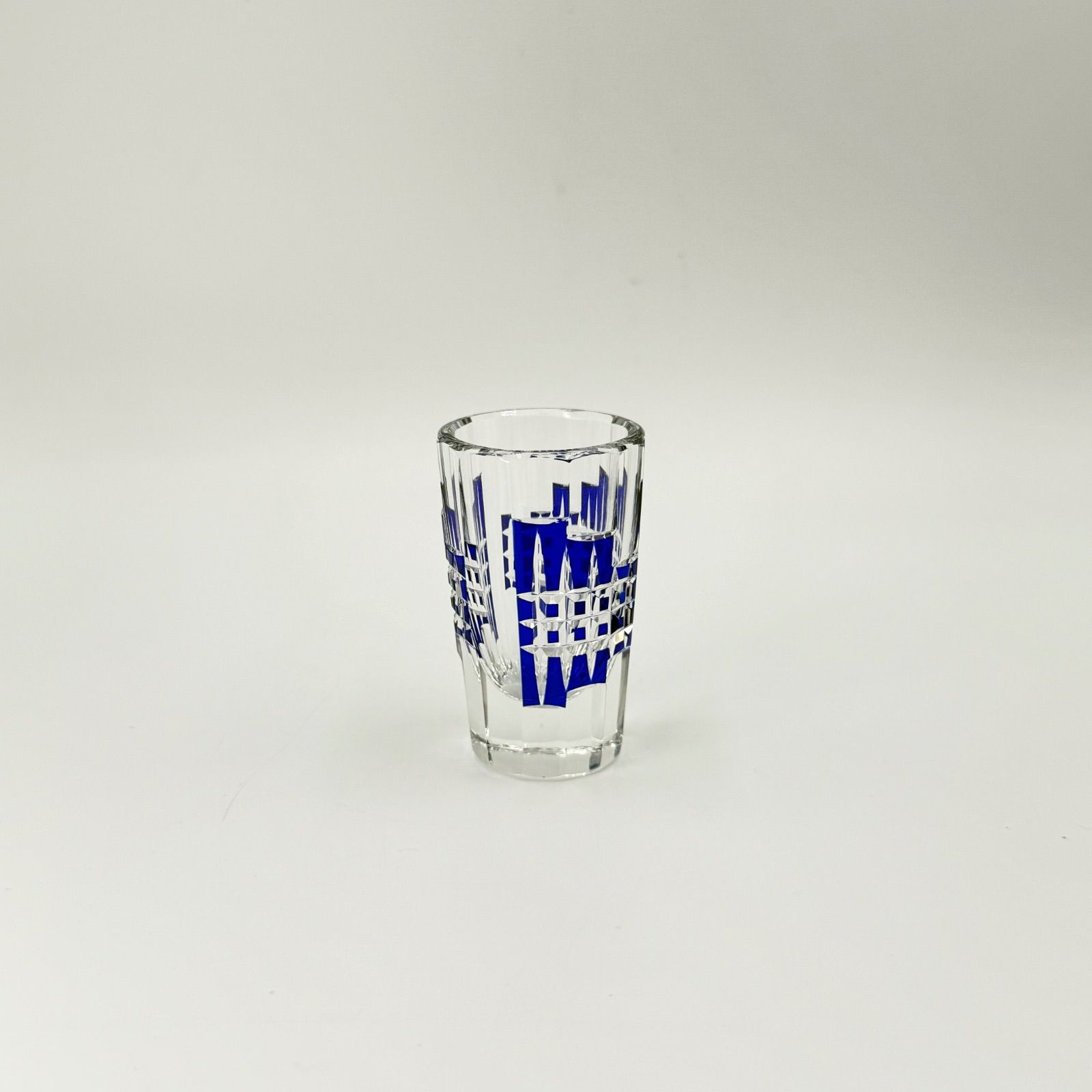 美品】江戸切子 ガラス 湯呑み ぐい呑み グラス 薩摩切子 6点セット 