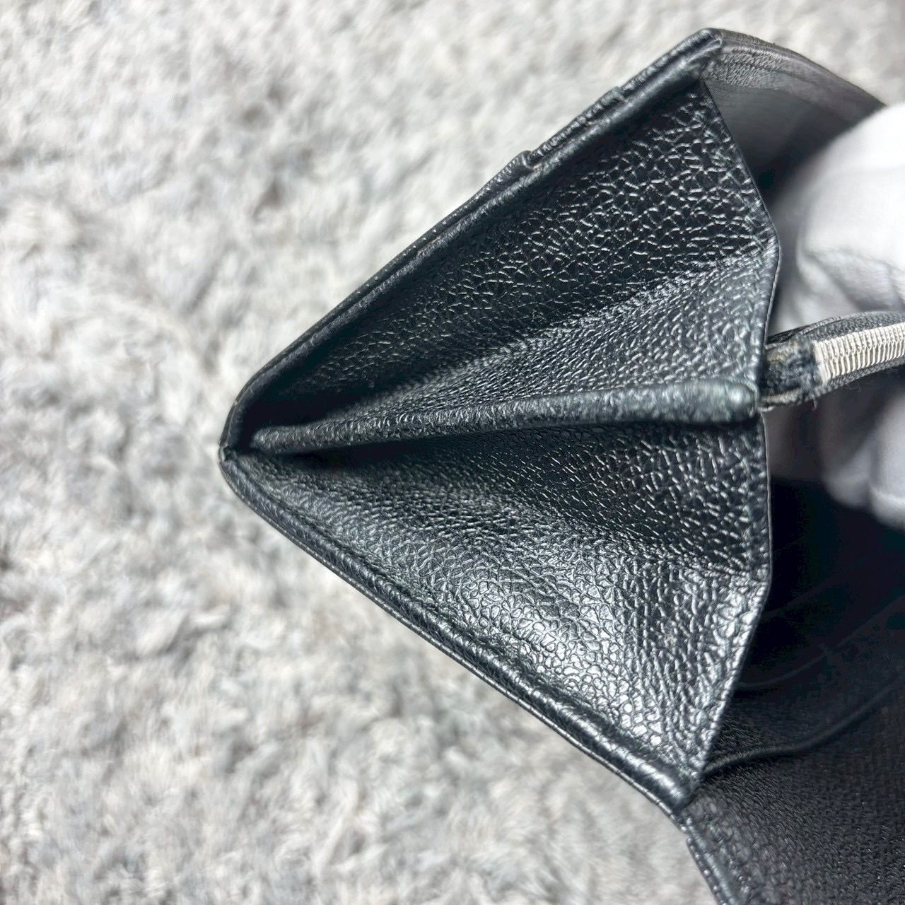 BVLGARI ブルガリ 長財布 レザー ブラック ユニセックス - メルカリ
