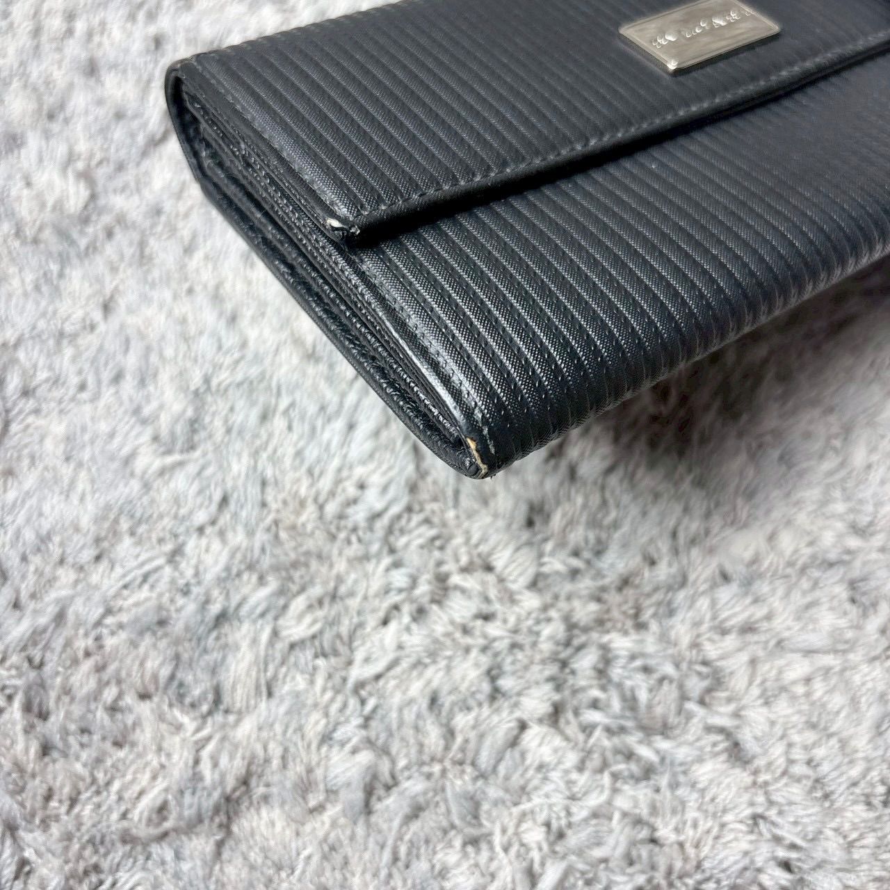 BVLGARI ブルガリ 長財布 レザー ブラック ユニセックス - メルカリ