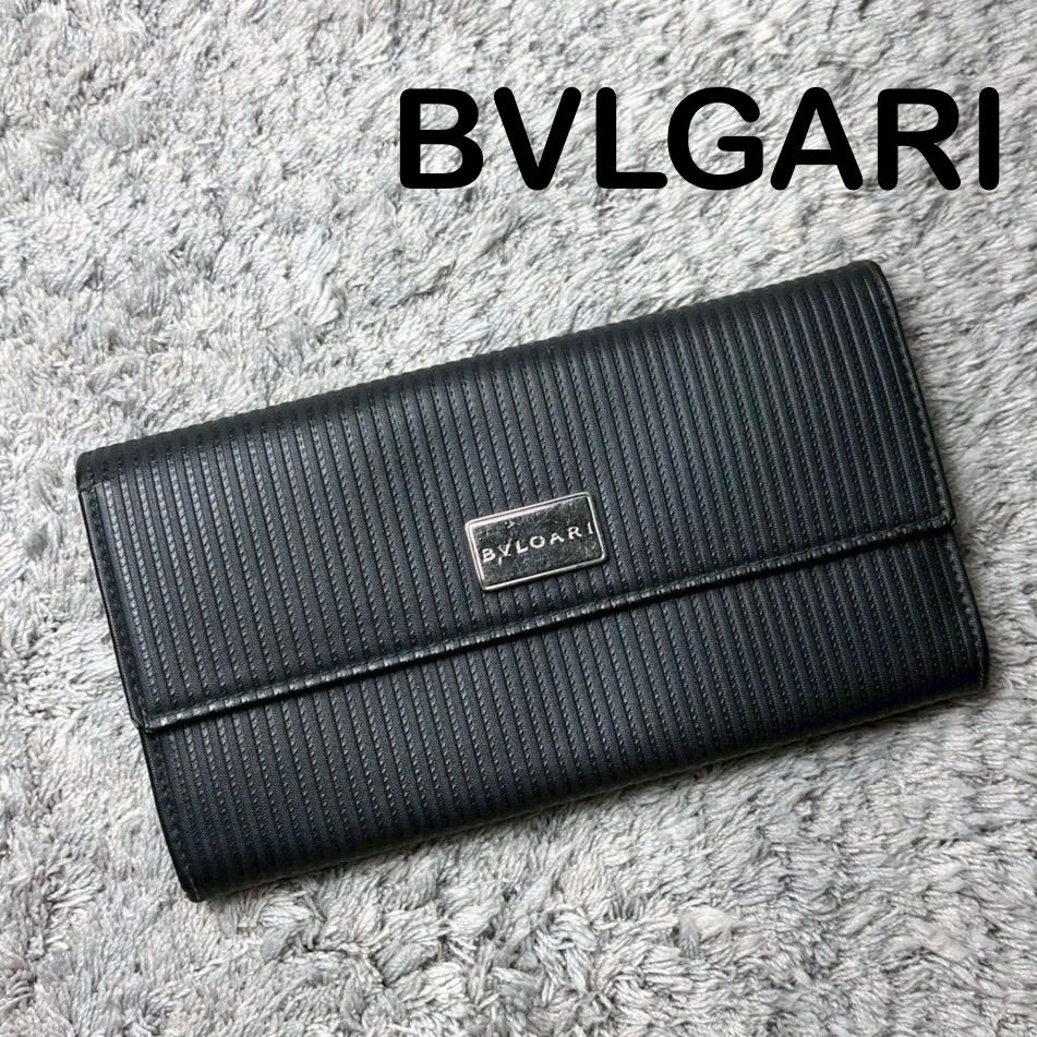 ブルガリ　BVLGARI 長財布　BAEREL ユニセックス BVLGARI ブルガリ 長財布 レザー ブラック ユニセックス - メルカリ