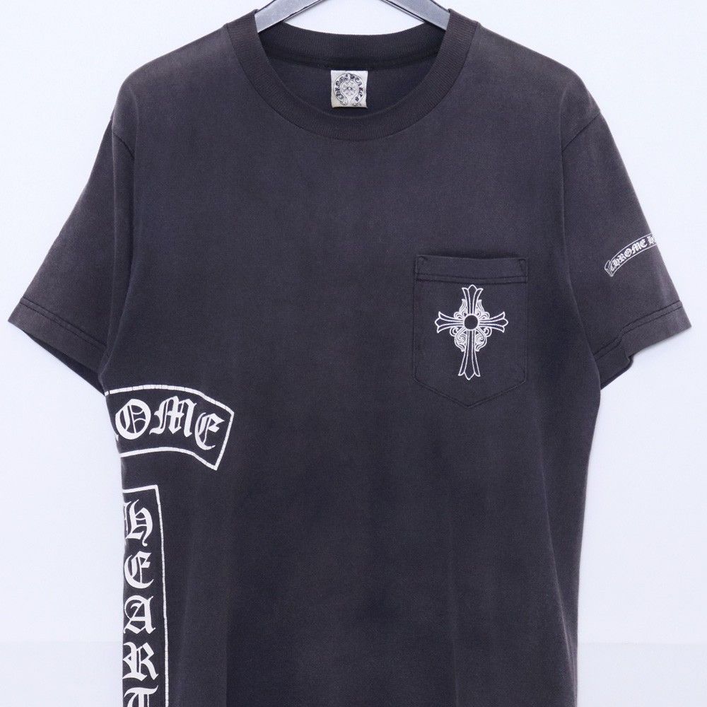 CHROME HEARTS オールドクロムハーツ Sサイズ　フェード CHROME HEARTS オールド Tバー CHクロス ポケットTシャツ フェード M