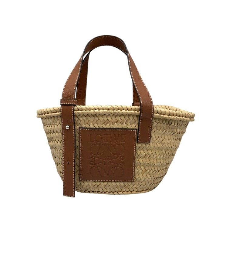 LOEWE ロエベ バスケットバッグ スモール(ヤシの葉&カーフ) 中古 D4