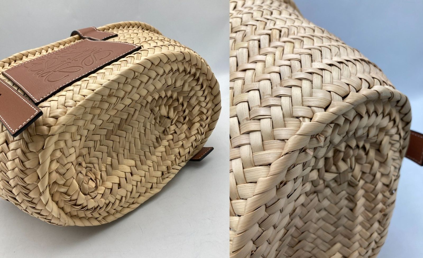 LOEWE ロエベ バスケットバッグ スモール(ヤシの葉&カーフ) 中古 D4