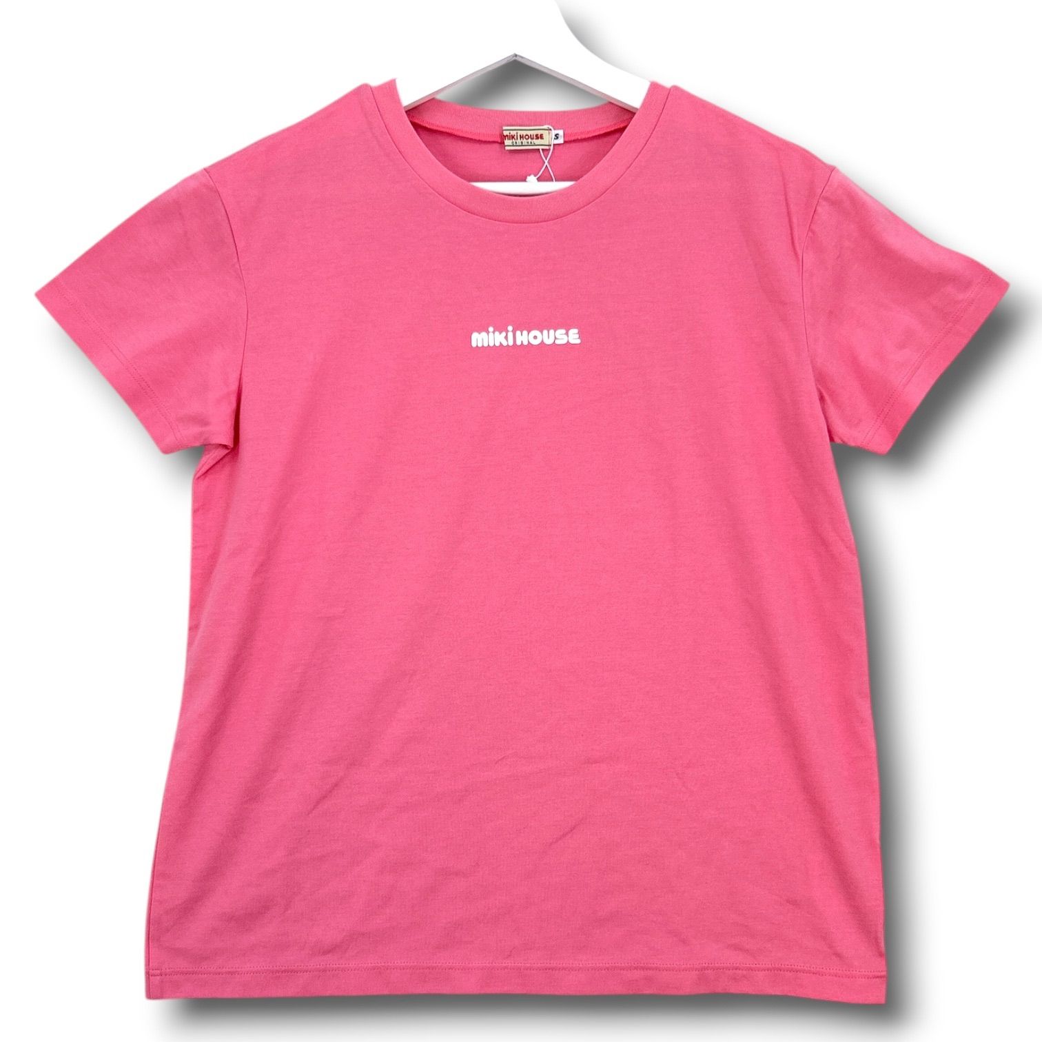 新品 未使用 タグ付き MIKI HOUSE ミキハウス ロゴプリント Tシャツ