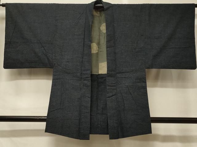 送料無料】平和屋着物＃男性 長羽織 黒地 正絹 逸品 CABG8190in | 着物