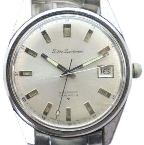 ✨SEIKO✨セイコー✨Sportsman✨デイト✨シルバー文字盤✨腕時計✨ セイコー SEIKO 6602-9982 Sportsman スポーツマン 腕時計