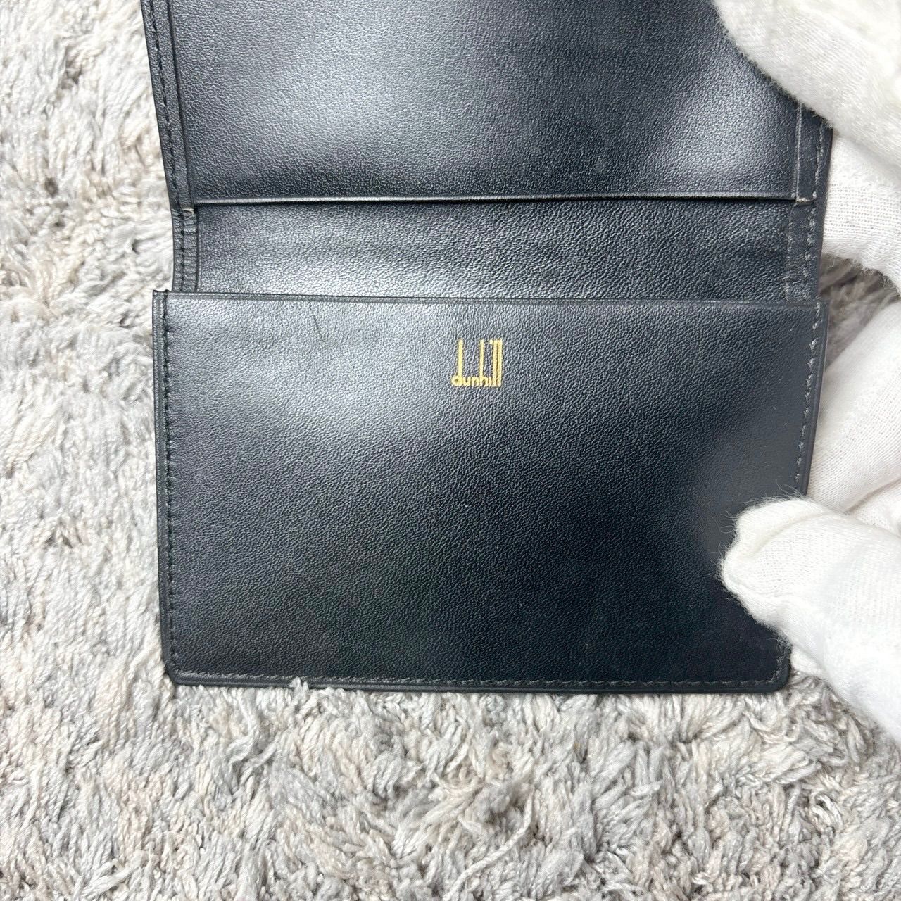dunhill ダンヒル 名刺入れ カードケース レザー ブラック - メルカリ